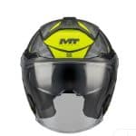 CASCO JET MT COSMO SV ARROW B3 MATT NEGRO AMARILLO MATE  /ECE 22.06. - Imagen 3
