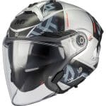 CASCO JET MT COSMO SV ARROW C2 GLOSS NEGRO GRIS CLARO /ECE 22.06.