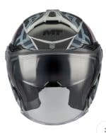 CASCO JET MT COSMO SV ARROW C2 GLOSS NEGRO GRIS CLARO /ECE 22.06. - Imagen 4