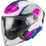 CASCO JET MT COSMO SV ICARUS A8 GLOSS BLANCO ROSA  /ECE 22.06.