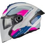 CASCO JET MT COSMO SV ICARUS A8 GLOSS BLANCO ROSA  /ECE 22.06. - Imagen 2