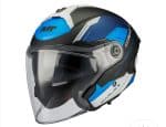 CASCO JET MT COSMO SV ICARUS B7 MATT NEGRO AZUL GRIS CLARO MATE /ECE 22.06.