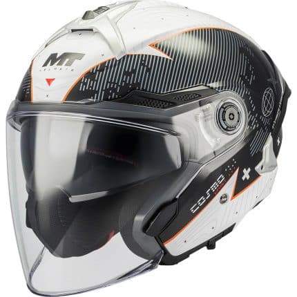 CASCO JET MT COSMO SV LAYOUT A1 GLOSS NEGRO GRIS /ECE 22.06.