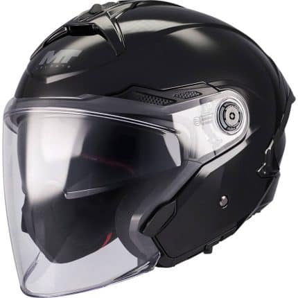 CASCO JET MT COSMO SV PURE A1 GLOSS  NEGRO BRILLO/ECE 22.06.