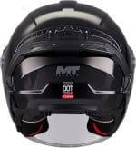CASCO JET MT COSMO SV PURE A1 GLOSS  NEGRO BRILLO/ECE 22.06. - Imagen 5