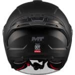 CASCO JET MT COSMO SV PURE A1 MATT  NEGRO MATE/ECE 22.06. - Imagen 3