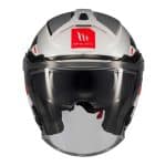 CASCO JET MT COSMO SV SILENCE A2 GLOSS/ BLANCO NEGRO /ECE 22.06. - Imagen 3