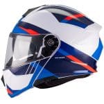 CASCO MODULAR MT-GENESIS R SV CHEEKY A7 BRILLO BLANCO ROJO AZUL