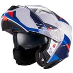 CASCO MODULAR MT-GENESIS R SV CHEEKY A7 BRILLO BLANCO ROJO AZUL - Imagen 3