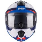 CASCO MODULAR MT-GENESIS R SV CHEEKY A7 BRILLO BLANCO ROJO AZUL - Imagen 2