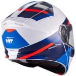 CASCO MODULAR MT-GENESIS R SV CHEEKY A7 BRILLO BLANCO ROJO AZUL - Imagen 4