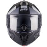 CASCO MODULAR MT-GENESIS R SV LANCER B12 MATE NEGRO GRIS - Imagen 2