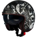 CASCO JET MT LEMANS 2 SV S BREAKOUT B2 MATT NEGRO BLANCO ESTILO RETRO