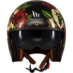 CASCO JET MT LEMANS 2 SV S BREAKOUT B9 GLOSS NEGRO ROJO VERDE ESTILO RETRO - Imagen 2