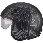 CASCO JET MT LEMANS 2 SV S DYSTOPIC B12 MATT NEGRO GIRS ESTILO RETRO - Imagen 2