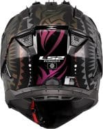 CASCO DE MOTO TRAIL LS2 -MX702 PIONEER II RANGI BLACK-06-ECE 22.06  NEGRO DORADO - Imagen 5