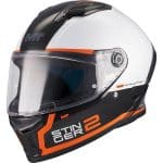 CASCO INTEGRAL HELMET MT STINGER 2 CORE B0 GLOSS NEGRO BLANCO NARANJA /ECE 22.06