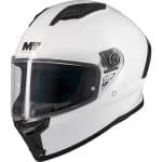 CASCO INTEGRAL HELMET MT STINGER 2 PURE A0 GLOSS PEARL  BLANCO BRILLO/ECE 22.06