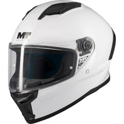 CASCO INTEGRAL HELMET MT STINGER 2 PURE A0 GLOSS PEARL  BLANCO BRILLO/ECE 22.06
