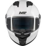 CASCO INTEGRAL HELMET MT STINGER 2 PURE A0 GLOSS PEARL  BLANCO BRILLO/ECE 22.06 - Imagen 2