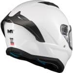 CASCO INTEGRAL HELMET MT STINGER 2 PURE A0 GLOSS PEARL  BLANCO BRILLO/ECE 22.06 - Imagen 3