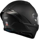 CASCO INTEGRAL HELMET MT STINGER 2 PURE A1 MATT NEGRO MATE /ECE 22.06 - Imagen 4