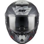 CASCO INTEGRAL MT HELMET THUNDER 4 R SV CANVAS C5 MATT /ECE 22.06 GRIS ROJO MATE - Imagen 2