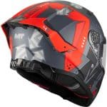 CASCO INTEGRAL MT HELMET THUNDER 4 R SV CANVAS C5 MATT /ECE 22.06 GRIS ROJO MATE - Imagen 3