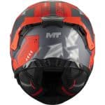 CASCO INTEGRAL MT HELMET THUNDER 4 R SV CANVAS C5 MATT /ECE 22.06 GRIS ROJO MATE - Imagen 5
