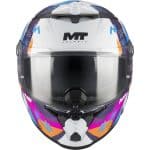 CASCO INTEGRAL MT HELMET THUNDER 4 R SV PIPEN C8 GLOSS /ECE 22.06 ROSA BLANCA - Imagen 2