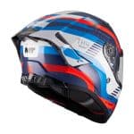 CASCO INTEGRAL MT HELMET THUNDER 4 R SV RELEVANT C5 GLOSS /ECE 22.06/ BLANCO AZUL ROJO - Imagen 4