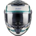 CASCO INTEGRAL MT HELMET THUNDER 4 R SV RELEVANT C6 GLOSS /ECE 22.06/ AZUL TURQUESA VERDE LIMA - Imagen 2