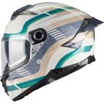 CASCO INTEGRAL MT HELMET THUNDER 4 R SV RELEVANT C6 GLOSS /ECE 22.06/ AZUL TURQUESA VERDE LIMA - Imagen 3