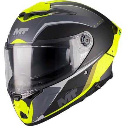 CASCO INTEGRAL MT HELMET THUNDER 4 R SV WIND TUNNEL B3 MATT /ECE 22.06/  FLUOR AMARILLO GRIS