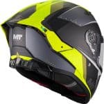 CASCO INTEGRAL MT HELMET THUNDER 4 R SV WIND TUNNEL B3 MATT /ECE 22.06/  FLUOR AMARILLO GRIS - Imagen 4