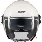 CASCO JET MT VIALE SV S PURE A0 GLOSS BLANCO - Imagen 2