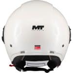 CASCO JET MT VIALE SV S PURE A0 GLOSS BLANCO - Imagen 3