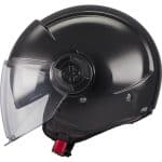 CASCO JET MT VIALE SV S PURE A1 GLOSS NEGRO BRILLO - Imagen 2