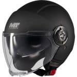 CASCO JET  VIALE SV S PURE A1 MATT NEGRO MATE
