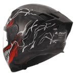 CASCO INTEGRAL DE LS2 -FF807 DRAGON FC INCUBUS WHITE RED/ ROJO BLANCO NEGRO BRILLO - Imagen 3