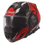CASCO MODULAR LS2- FF901 ADVANT X C DYNAMIC RED-ECE 22.06. NEGRO ROJO - Imagen 2