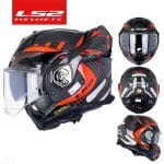 CASCO MODULAR LS2- FF901 ADVANT X C DYNAMIC RED-ECE 22.06. NEGRO ROJO - Imagen 4